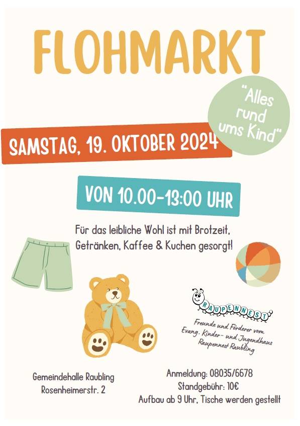 Flihmarkt Okt 24 Plakat